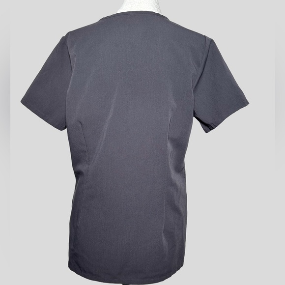 Figs Charcoal Catarina Scrub Top SMALL & YOLA Skinny Scrub Pants SMALL/TALL - Picture 5 of 9